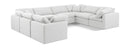 Indulge - Linen 8 Piece Modular Sectional - White