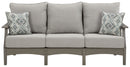 Visola - Sofa with Cushion - Gray