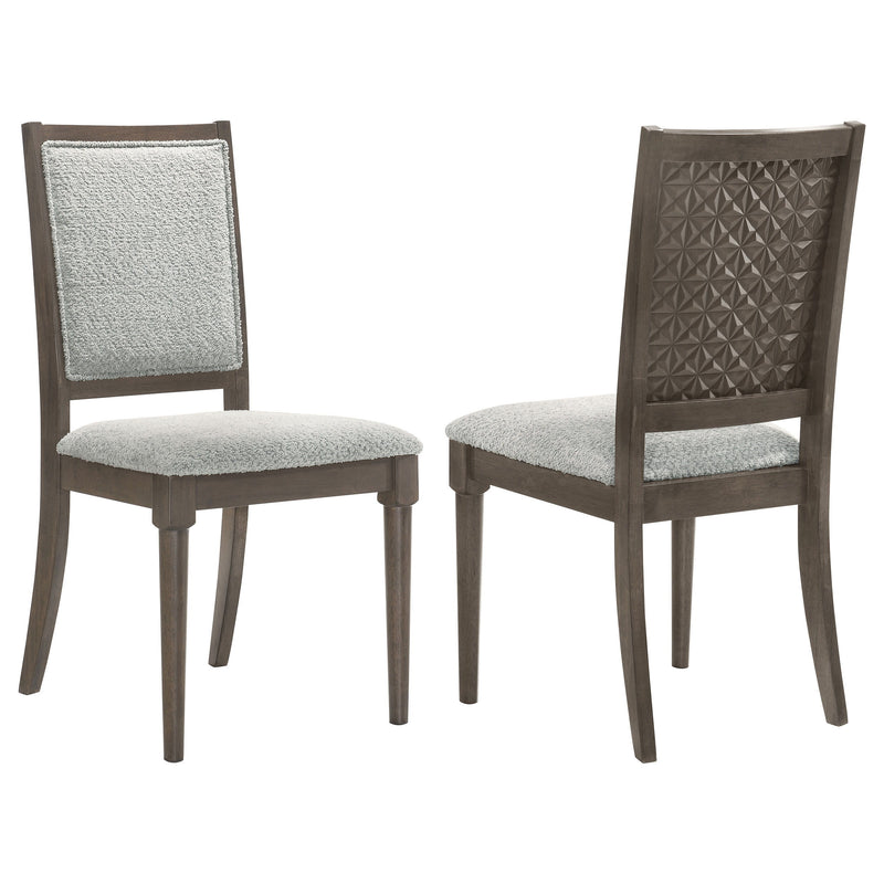 Onslow - Upholstered Dining Side Chair (Set of 2) - Dark Brown