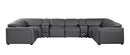 1224 - 8-Piece U-Shaped Sectional Sofa In With 2 Power Recliners & Power Headrests