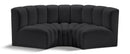 Arc - Faux Leather 3 Piece Modular U-Shaped Sofa
