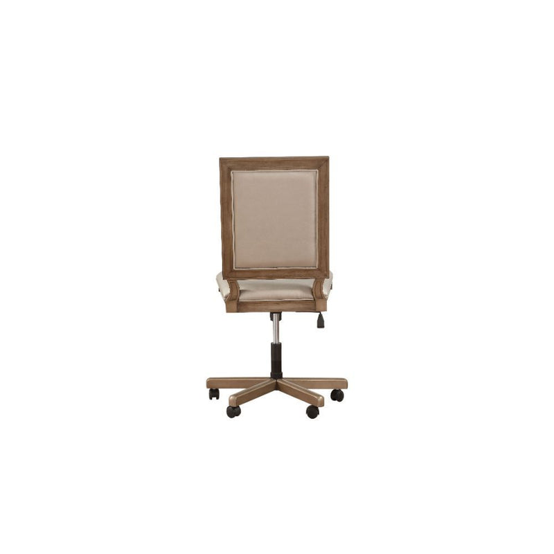 Orianne - Executive Office Chair - Champagne PU & Antique Gold