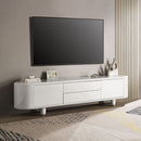 Keely - TV Stand - White High Gloss