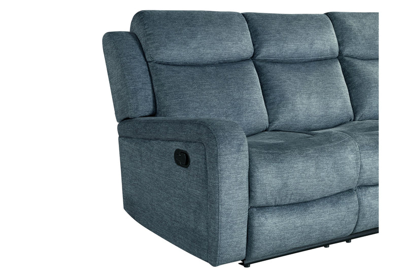 U6024 - 9 Reclining Sofa / Console Reclining Loveseat / Glider Recliner - Dark Gray