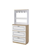 Hewett - Shoe Cabinet - Light Oak & White