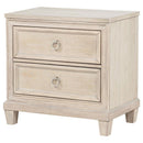 Pembroke - 2-Drawer Nightstand Bedside Table - Washed Oak