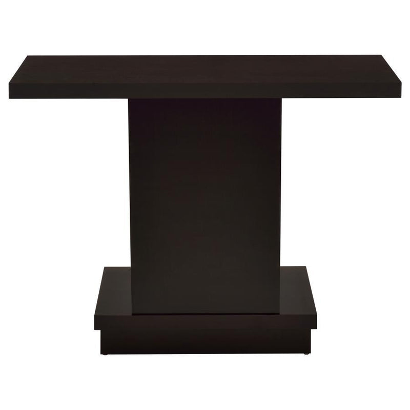 Reston - Pedestal Sofa Table - Cappuccino