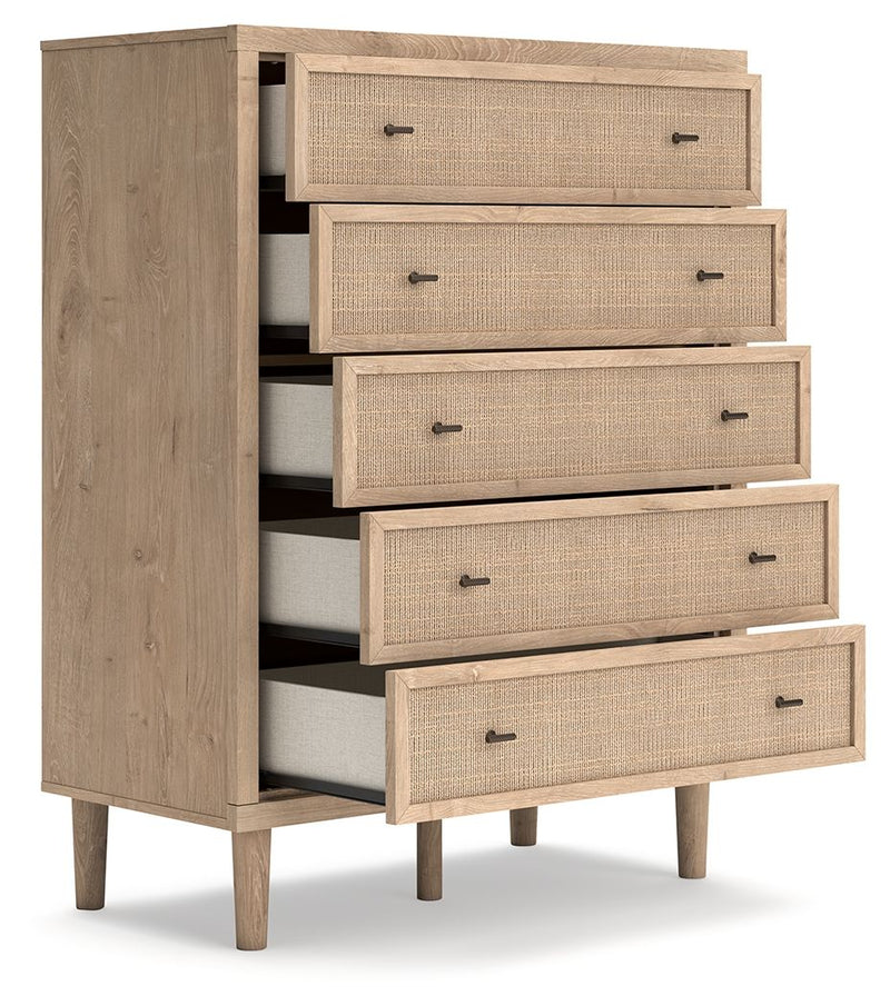 Cielden - Two-Tone - Five Drawer Wide Chest