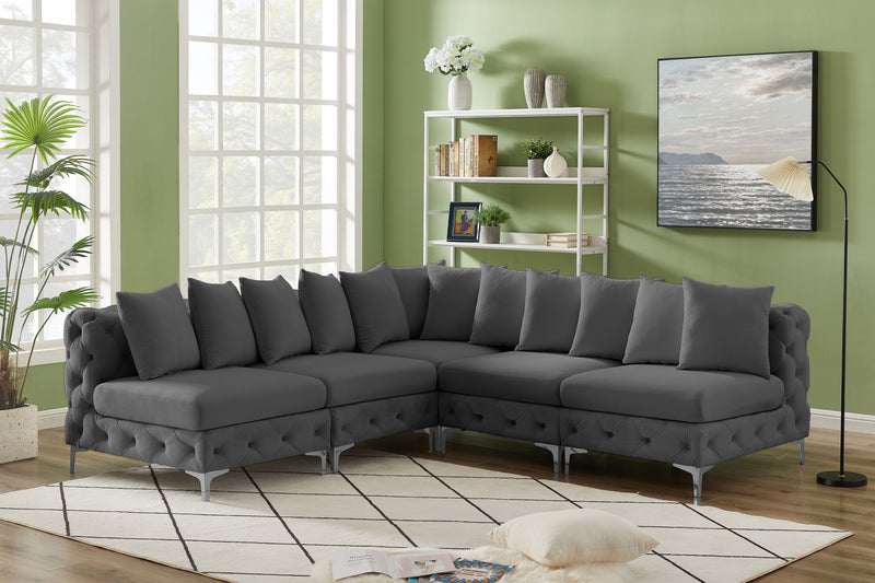 Tremblay - Modular Sectional 5 Piece - Gray - Modern & Contemporary