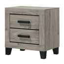 Mari - Nightstand - Light Gray Finish