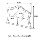 Antonella - Upholstered Dresser Mirror