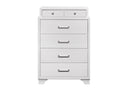 Jordyn - 5 Piece King Bedroom Set - White