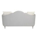 Kasa - Loveseat With 3 Pillows - Beige Linen & Champagne