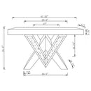 Taffeta - Glass Top Mirrored Acrylic Table