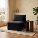 Hammond - Velvet Performance Fabric Upholstered Armless Chair