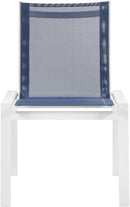 Nizuc - Outdoor Patio Dining Chair With White Frame (Set of 2)