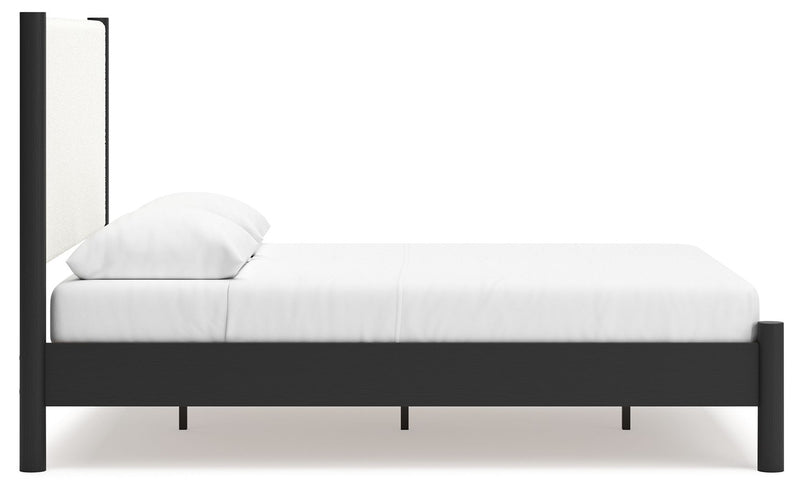 Cadmori - Upholstered Panel Bed