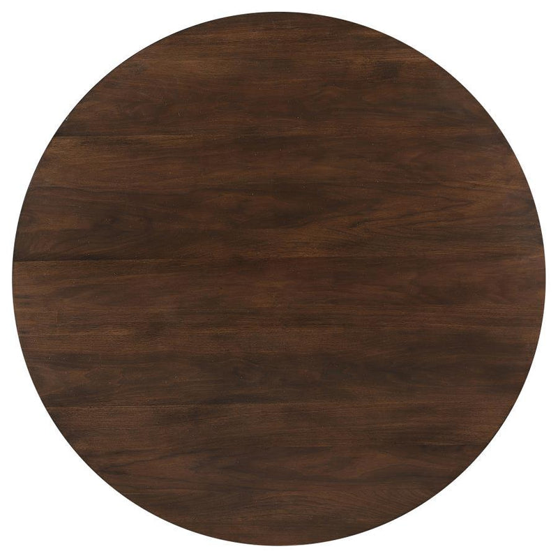 Everton - 5-Piece Round 54" Dining Table Set - Walnut