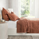 Bari - Velvet Quilt - Terra Cotta