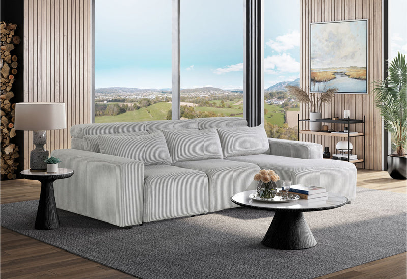 U5945 - Power Sectional - Gray