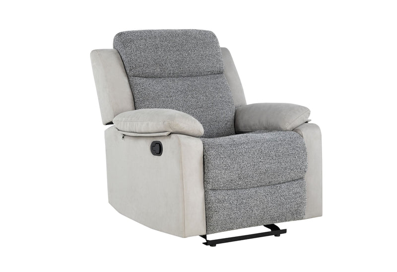 U6027 - Glider Recliner - Dark Gray / Light Gray