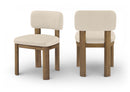 Paloma - Vegan Leather Upholstered Dining Chair (Set of 2) - Brown Frame