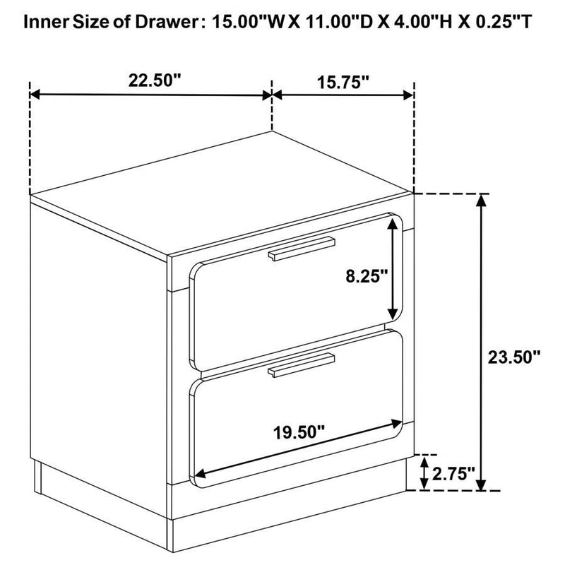 Caraway - Bedroom Set With LED Headboard