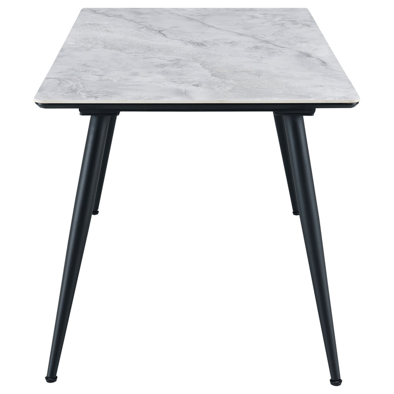 Dennison - Rectangular Dining Table With Ceramic Top - Grey