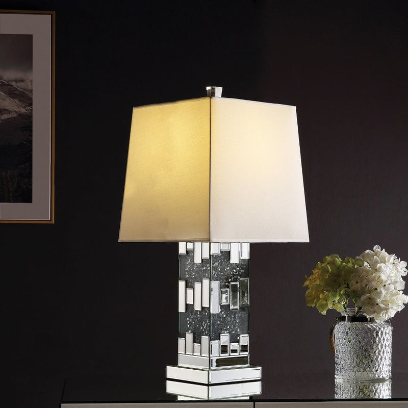 Noralie - 30" Table Lamp - Mirrored & Faux Diamonds