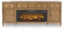 Sharlance - 81" TV Stand With Electric Fireplace