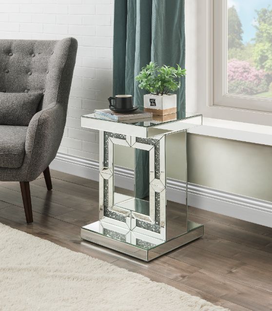 Noralie - Accent Table - Mirrored - 24"