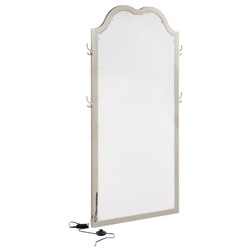 Evangeline - Full Length LED Floor Mirror - Silver Oak