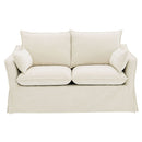 Shane - Loveseat With 2 Pillows - Beige Linen