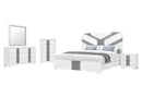 Optimus - Full Bed With LED - White