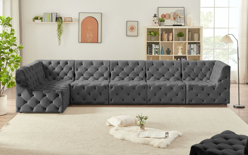 Tuft - Modular Sectional 6 Piece - Gray