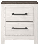 Gerridan - Two Drawer Night Stand - White / Gray