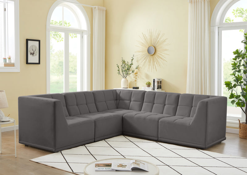 Relax - Modular Sectional 5 Piece - Gray - Modern & Contemporary