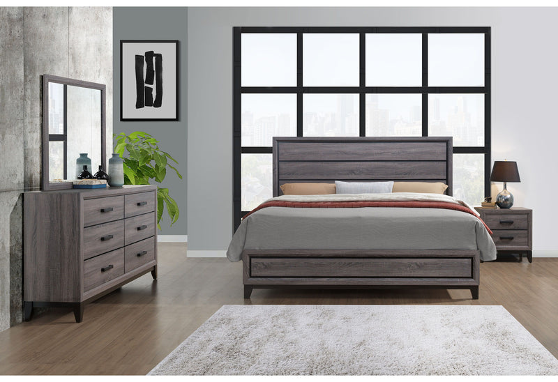 Kate - Queen Bed - Gray