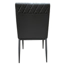 Cargo - Chair - Gray Synthetic Leather & Gunmetal