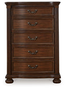 Lavinton - Five Drawer Chest - Brown