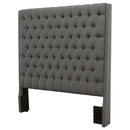 Camille - Upholstered Eastern King Panel Headboard - Gray