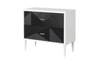 Dubni - Accent Table - White & Black