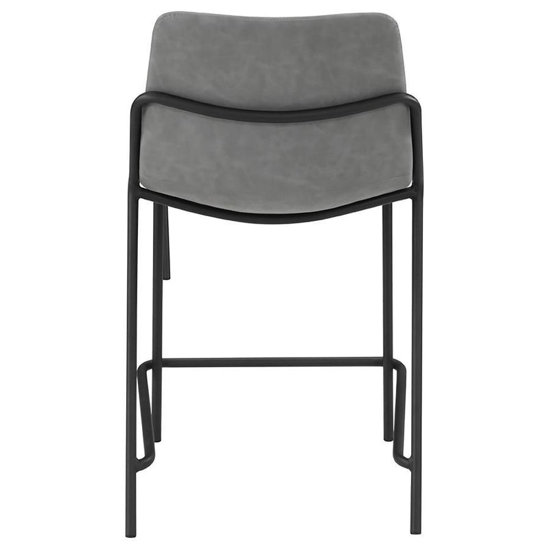 Earnest - Solid Back Upholstered Stools (Set of 2)