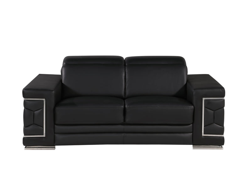 296 - Genuine Leather Loveseat