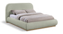 Vaughn - Chenille Bed With Natural Base