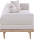 Laguna - 3 Piece Resilient Water Resistant Fabric 106.5" Upholstered Outdoor Patio Modular Sofa