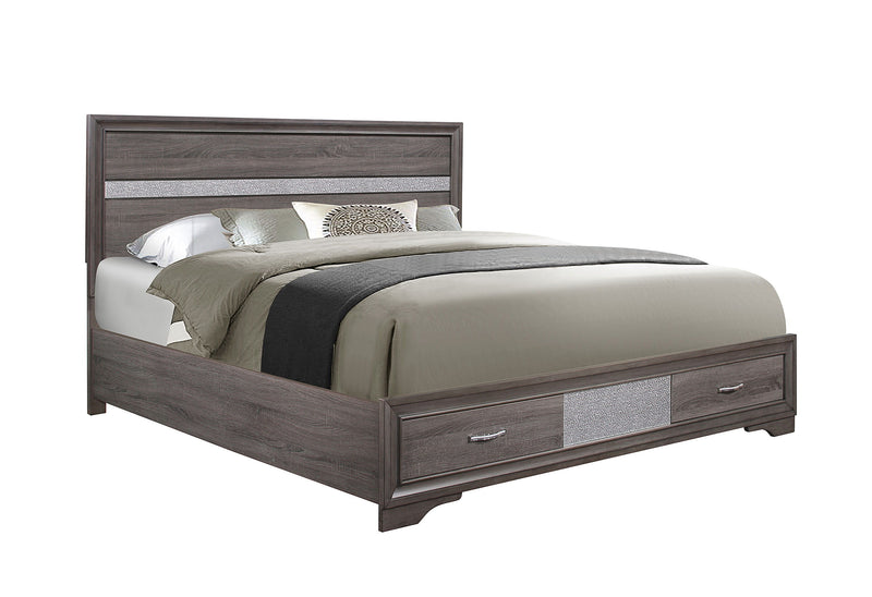 Seville - King Bed - Gray