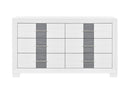 Optimus - 5 Piece Queen Bedroom Set - White