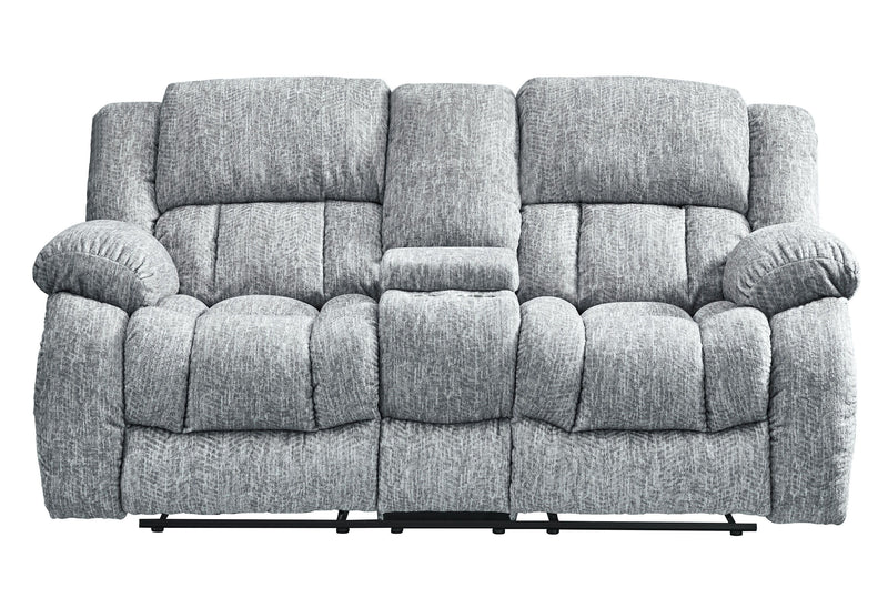 U250 - Console Reclining Loveseat - Gray