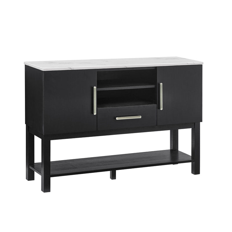 Vance - Side Board - Charcoal / White